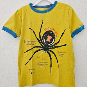 Mini Boden Boy's Tee, Black Widow Spider, SIze 7-8Y